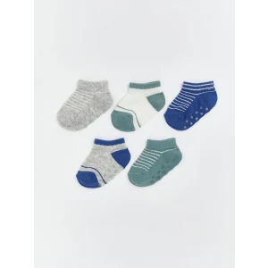 LCW baby Gri Erkek Bebek Patik Çorap 5li
