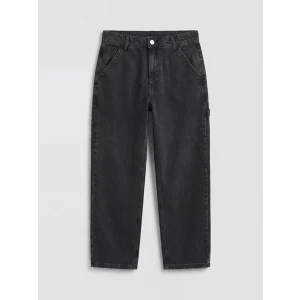 LCW Kids Siyah Loose Fit Erkek Çocuk Jean Pantolon