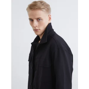 LCW Vision Siyah Rahat Kalıp Erkek Gömlek Ceket