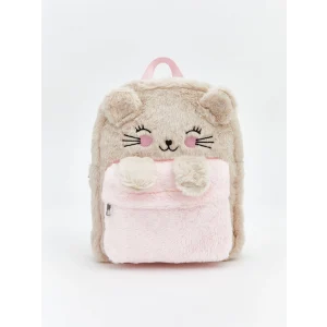 LCW ACCESSORIES Bej Hayvan Figürlü Pelüş Kız Çocuk Sırt Çantası