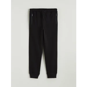 LCW Kids Siyah Beli Lastikli Erkek Çocuk Jogger Eşofman Altı