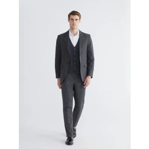 SOUTHBLUE Antrasit Standart Kalıp Ekose Erkek Pantolon