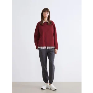 LCW Vision Antrasit Beli Lastikli Kadın Jogger Eşofman Altı