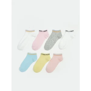 LCW Kids Ekru Kız Çocuk Patik Çorap 7li
