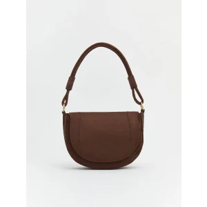 LCW ACCESSORIES Kahverengi Süet Görünümlü Kadın Omuz Çantası