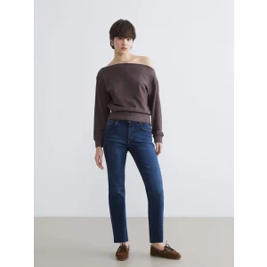 XSIDE Mavi Crop Flare Kadın Jean Pantolon