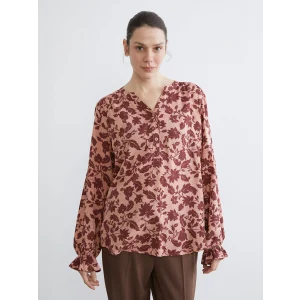 LCW Grace Pembe Kaçık Yaka Çiçekli Bluz