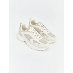 LCW STEPS Bej Bağcıklı Kadın Spor Ayakkabı