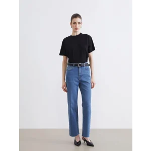 LCW Modest İndigo Straight Fit Kadın Jean Pantolon