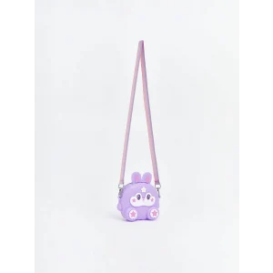 LCW ECO Lila Hayvan Figürlü Kız Çocuk Omuz Çantası