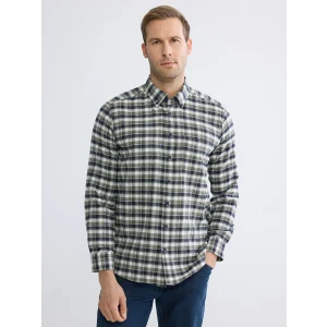 LCWAIKIKI Classic Yeşil Regular Fit Ekose Gabardin Erkek Gömlek