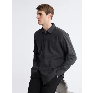 SOUTHBLUE Antrasit Regular Fit Uzun Kollu Erkek Oduncu Gömlek
