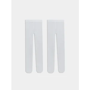 LCW Kids Beyaz Kız Çocuk İnce Külotlu Çorap 2li