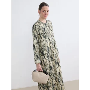 LCW Grace Karışık Hakim Yaka Desenli Elbise