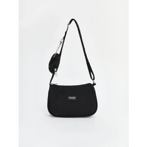 LCW ACCESSORIES Siyah Deri Görünümlü Kız Çocuk Omuz Çantası