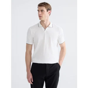 LCWAIKIKI Classic Ekru Polo Yaka Erkek Tişört