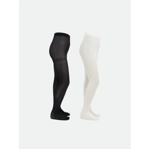 LCW Kids Siyah İnce Kız Çocuk Külotlu Çorap 2li