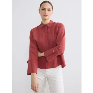 LCWAIKIKI Classic Mercan Dokulu Kadın Gömlek