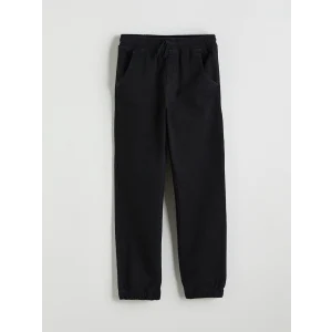 LCW Kids Siyah Beli Lastikli Erkek Çocuk Jogger Jean Pantolon