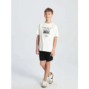 LCW Kids Siyah Beli Lastikli Erkek Çocuk Şort
