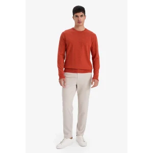 Defacto T6317AZBG609 Bej Taılored Fıt Düz Paça Pantolon