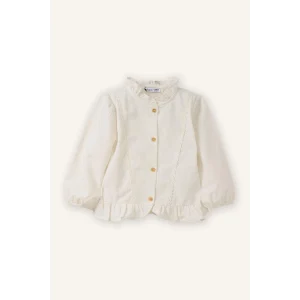 Defacto G8093A5ER99 Ekru Dantel Detaylı Gömlek Kız Bebek