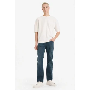 Defacto F9778AXNM41 Yeşil Sergio Regular Fit Jean Pantolon