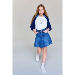 Defacto G6892A8NM34 Mavi Jean Etek Kız Çocuk