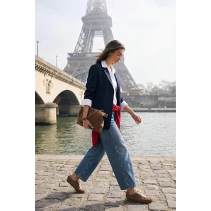 Defacto G8867AXNM28 Mavi %100 Pamuk Barrel Fıt Normal Bel Jean Pantolon