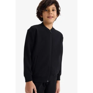 Defacto G5202A8BK81 Siyah Kolej Yaka Bomber Hırka Erkek Çocuk