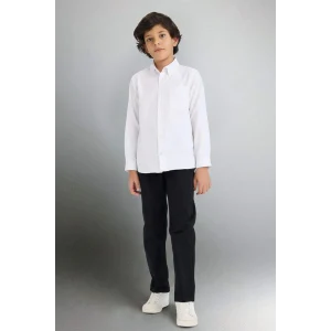 Defacto X4224A6BK81 Siyah Düz Paça Basic Düz Gabardin Pantolon Erkek Çocuk