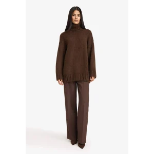 Defacto F6214AXBN207 Kahve Straight Fit Pantolon