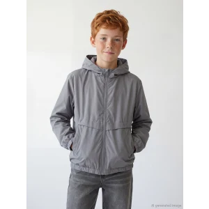 LCW Kids Gri Su İtici Erkek Çocuk Mont