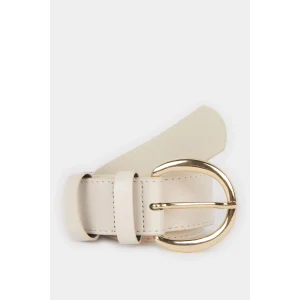 Defacto F1899AXBG26 Bej Kadın Büyük Toka Suni Deri Jean Kemeri