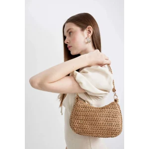 Defacto B9034AXBG311 Bej Kadın Hasır El Çantası