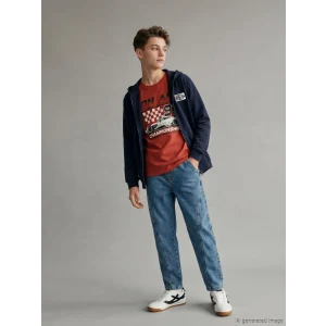 LCW Kids İndigo Barrel Fit Erkek Çocuk Jean Pantolon