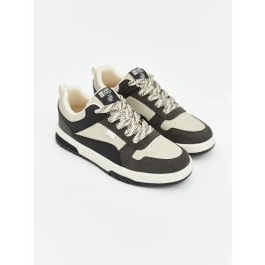 LCW STEPS Siyah Deri Görünümlü Erkek Çocuk Spor Ayakkabı