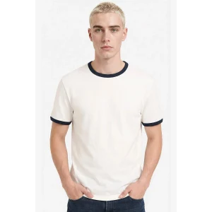Defacto F8158AXER105 Ekru REGULAR FIT %100 Pamuk Tişört