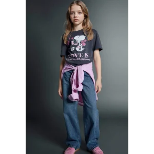 Defacto G4654A8NM28 Mavi Straıght Wıde Geniş Paça Jean Pantolon Kız Çocuk