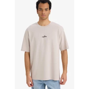 Defacto F9685AXBG766 Bej Nefes Alabilen Boxy Fit Tişört