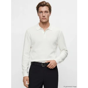 LCW ACCESSORIES Siyah Deri Görünümlü Erkek Kemer