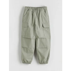 LCW Kids Yeşil Beli Lastikli Loose Fit Erkek Çocuk Pantolon