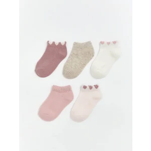 LCW baby Pembe Kız Bebek Patik Çorap 5li