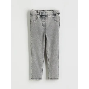 LCW Kids Siyah Beli Lastikli Kız Çocuk Tayt Pantolon