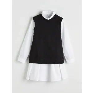 LCW Kids Beyaz Kız Çocuk Elbise ve Atlet