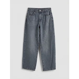 LCW Jeans Gri Yüksek Bel Boyfriend Fit Kadın Jean Pantolon