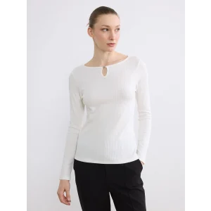 LCW EVERYDAY Ekru Bisiklet Yaka Kadın Body