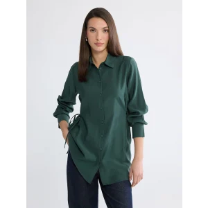 LCW EVERYDAY Yeşil Bağlama Detaylı Kadın Gömlek Tunik