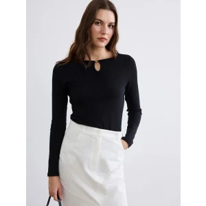 LCW EVERYDAY Siyah Bisiklet Yaka Kadın Body