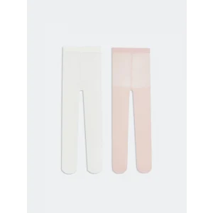 LCW Kids Pembe İnce Kız Çocuk Külotlu Çorap 2li